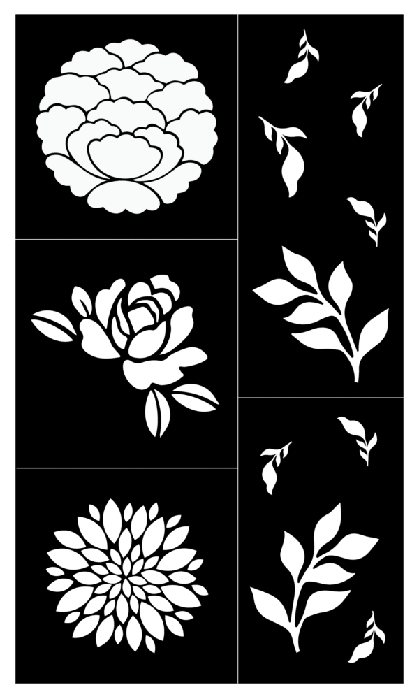 Henna Stencil Flower