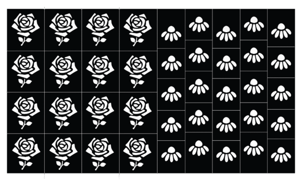 Henna Stencil Rose
